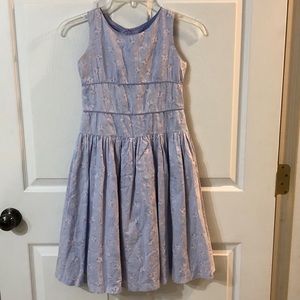 American Girl Floral Lavender Dress Sz 8